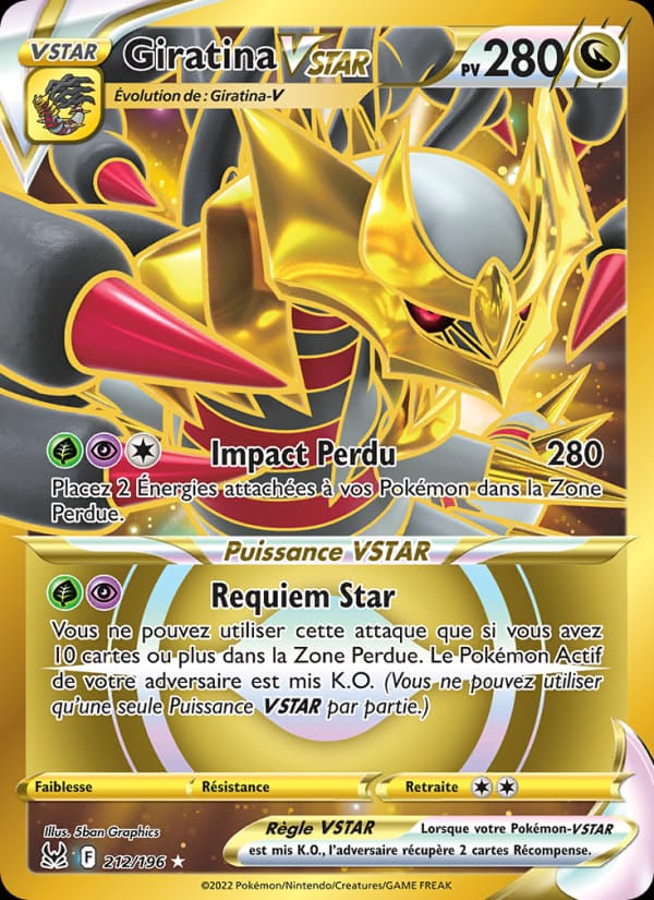 Giratina VSTAR 212/196 Origine Perdue (FR)