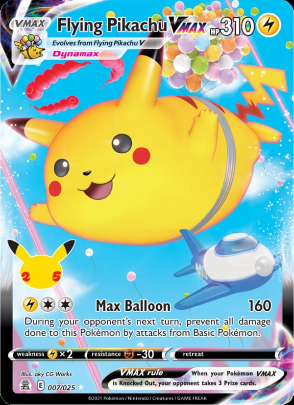Flying Pikachu VMAX 007/025 Celebrations (EN)
