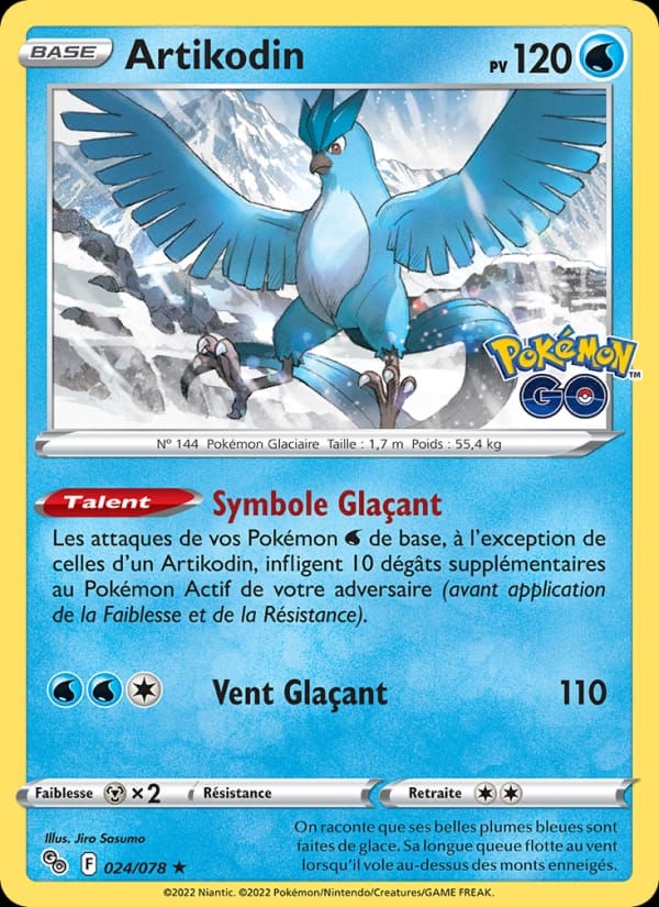 Artikodin 024/078 Pokémon GO (FR)