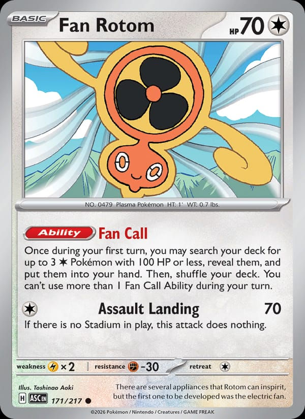 Fan Rotom 171/217 Ascended Heroes (EN)