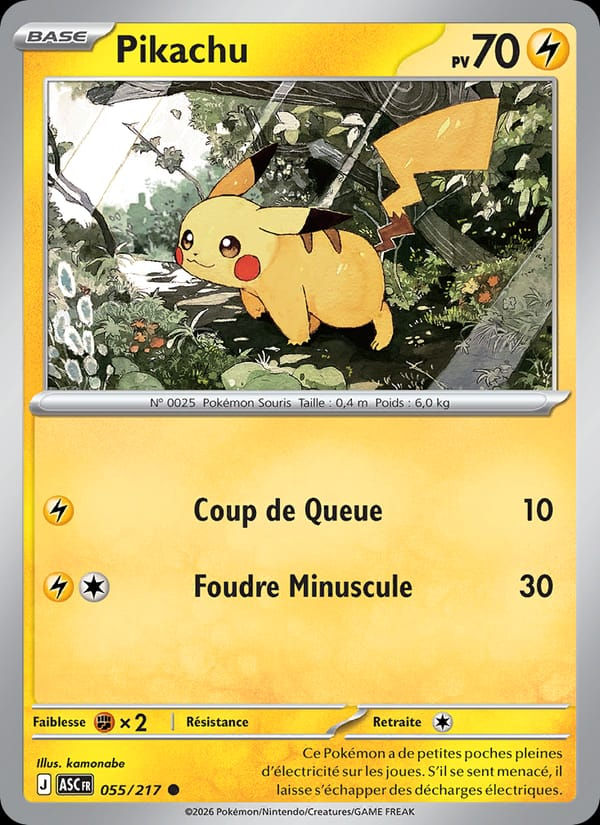 Pikachu 055/217 Héros Transcendants (FR)
