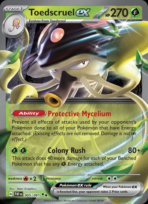 Toedscruel ex 005/091 Paldean Fates (EN)