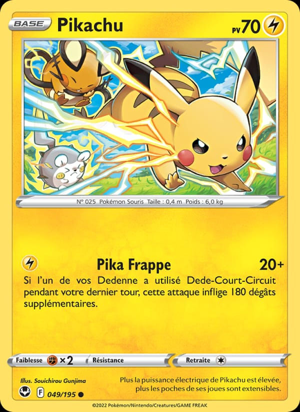 Pikachu 049/195 Tempête Argentée (FR)