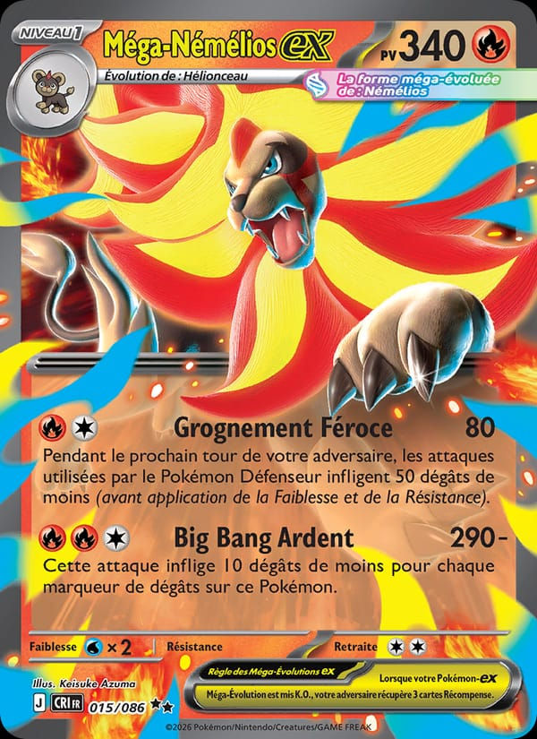 Méga-Némélios-ex 015/086 Chaos Ascendant (FR)