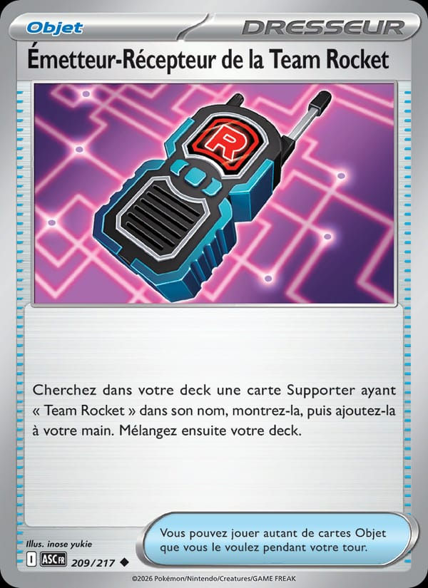 Émetteur-Récepteur de la Team Rocket 209/217 Héros Transcendants (FR)