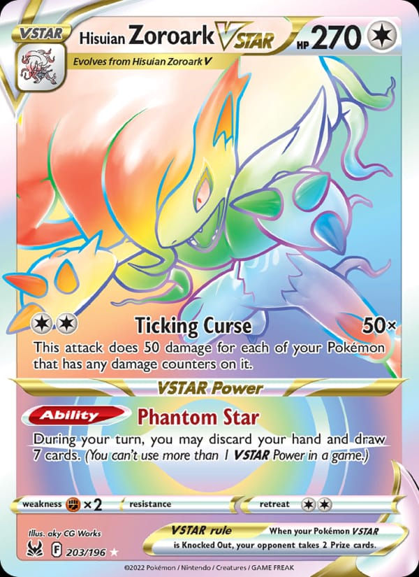 Hisuian Zoroark VSTAR 203/196 Lost Origin (EN)