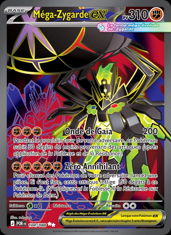 Méga-Zygarde-ex 104/088 Équilibre Parfait (FR)
