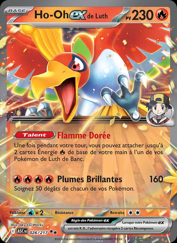 Ho-Oh-ex de Luth 026/217 Héros Transcendants (FR)