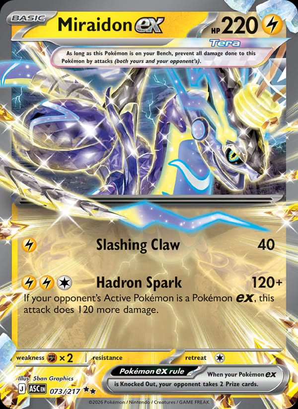 Miraidon ex 073/217 Ascended Heroes (EN)