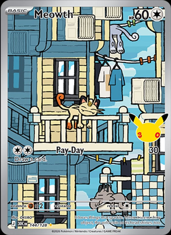 Meowth 144/128 30th Celebration (EN)