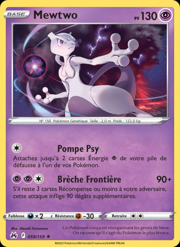 Mewtwo 059/159 Zénith Suprême (FR)