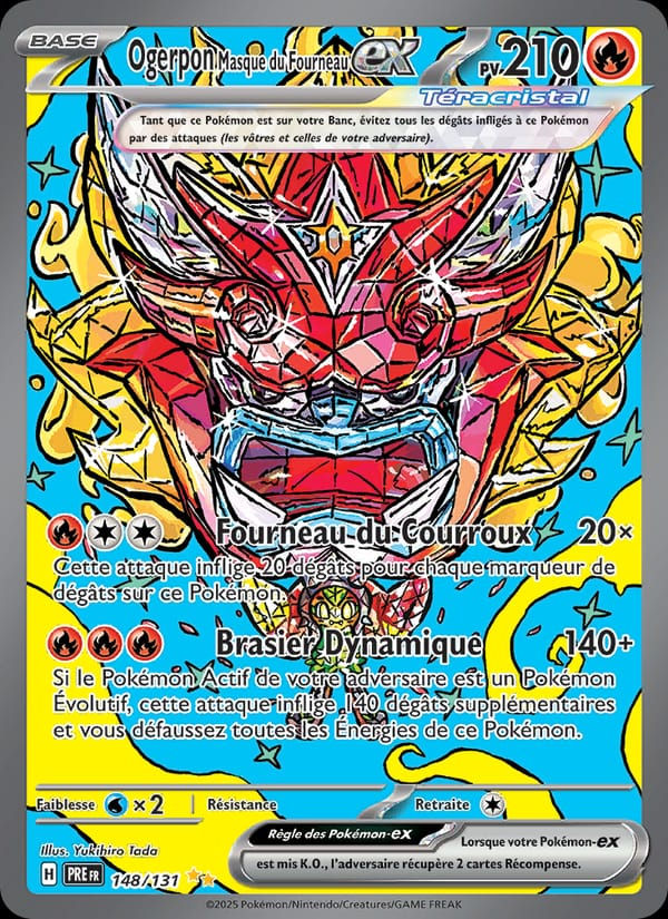 Ogerpon Masque du Fourneau-ex 148/131 Évolutions Prismatiques (FR)