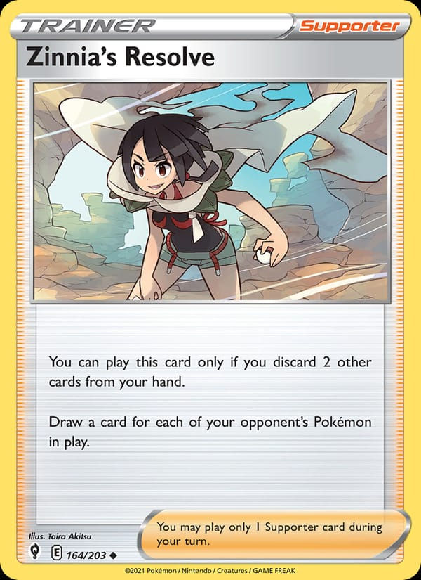 Zinnia's Resolve 164/203 Evolving Skies (EN)