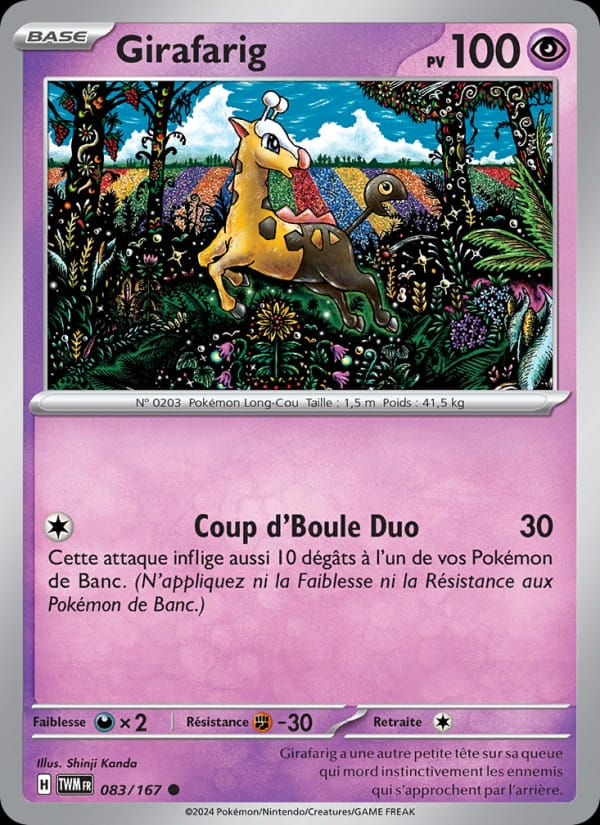 Girafarig 083/167 Mascarade Crépusculaire (FR)