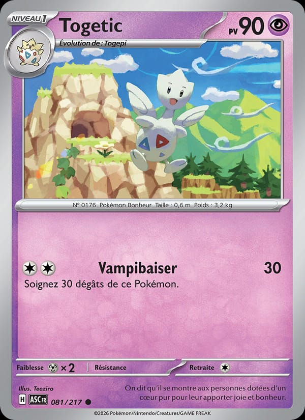 Togetic 081/217 Héros Transcendants (FR)