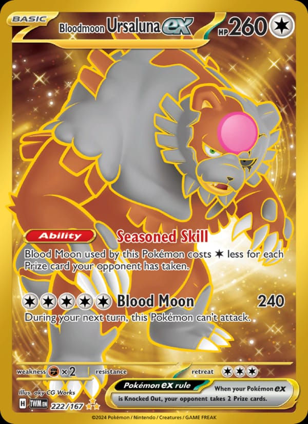 Bloodmoon Ursaluna ex 222/167 Twilight Masquerade (EN)