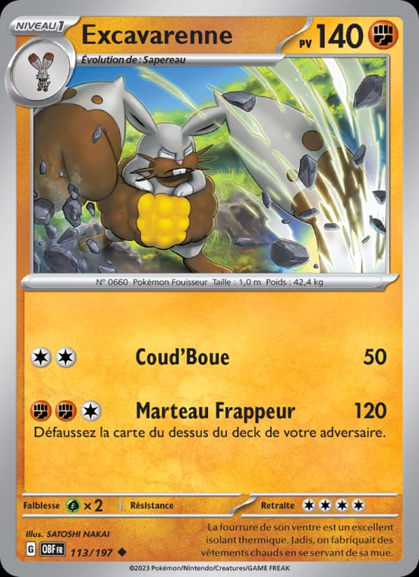 Excavarenne 113/197 Flammes Obsidiennes (FR)
