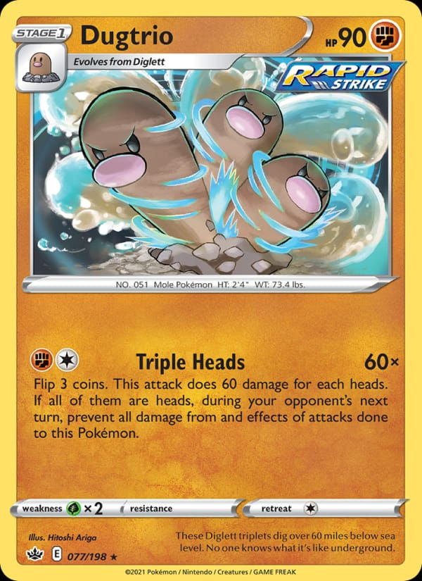 Dugtrio 077/198 Chilling Reign (EN)