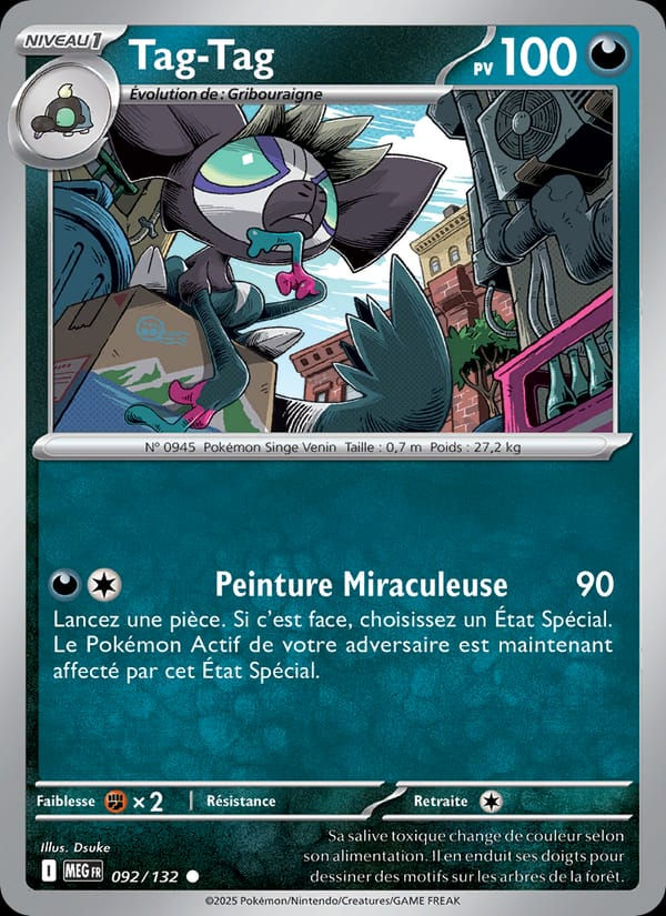 Tag-Tag 092/132 Méga-Évolution (FR)