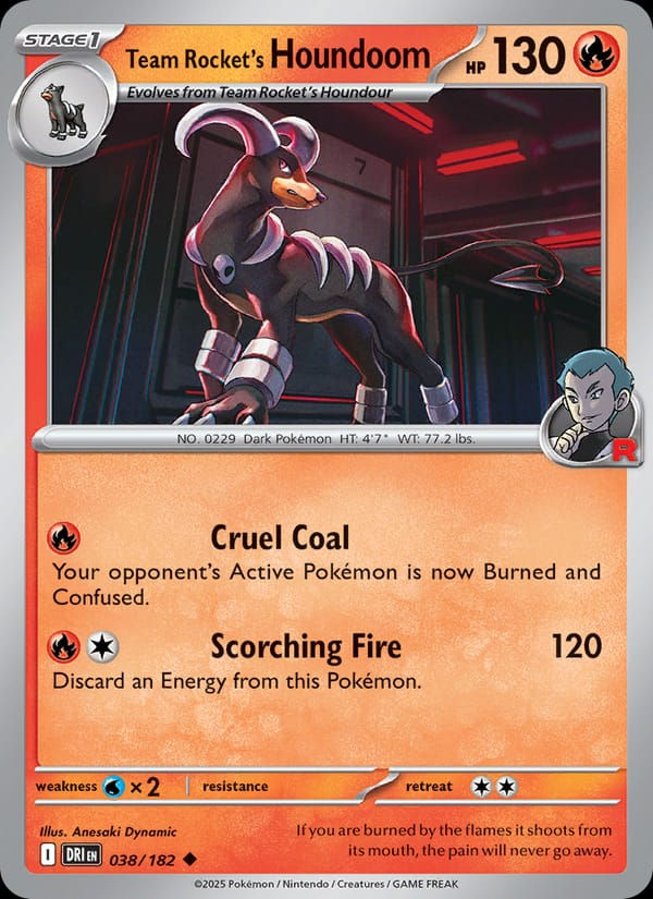 Team Rocket's Houndoom 038/182 Destined Rivals (EN)