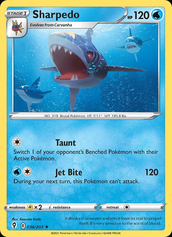 Sharpedo 036/203 Evolving Skies (EN)
