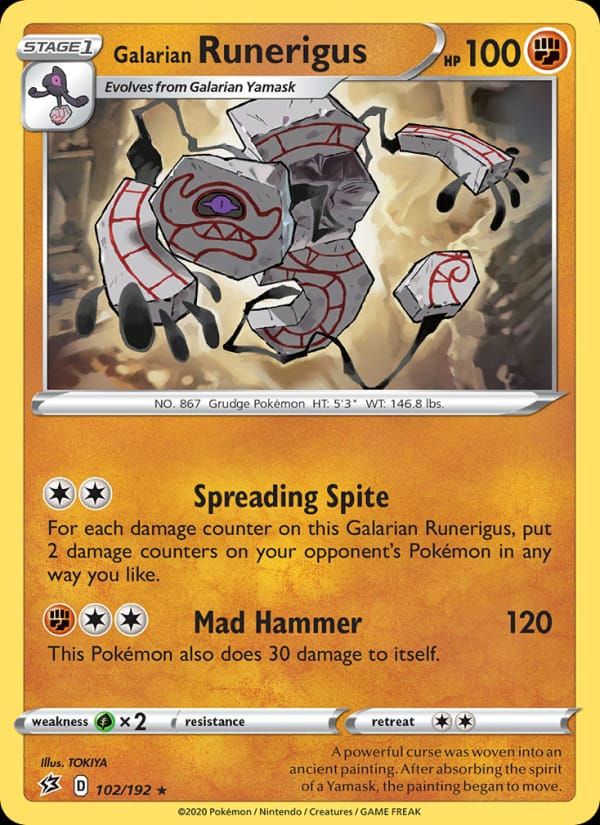 Galarian Runerigus 102/192 Rebel Clash (EN)