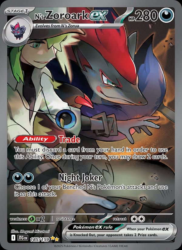 N's Zoroark ex 185/159 Journey Together (EN)