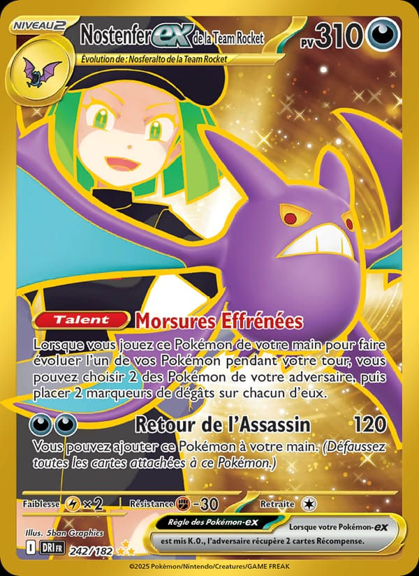 Nostenfer-ex de la Team Rocket 242/182 Rivalités Destinées (FR)