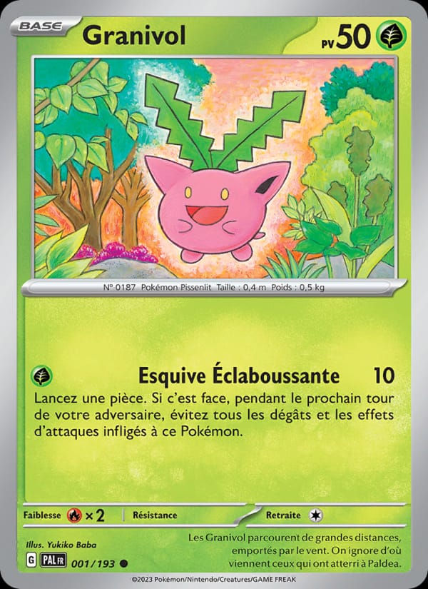 Granivol 001/193 Évolutions à Paldea (FR)