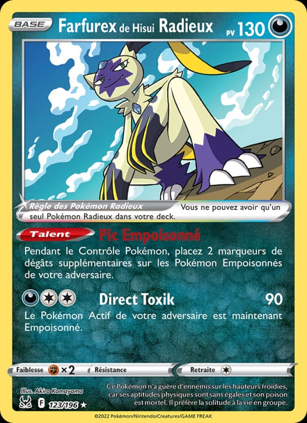 Farfurex de Hisui Radieux 123/196 Origine Perdue (FR)