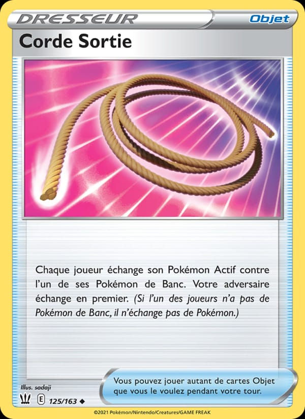 Corde Sortie 125/163 Styles de combat (FR)