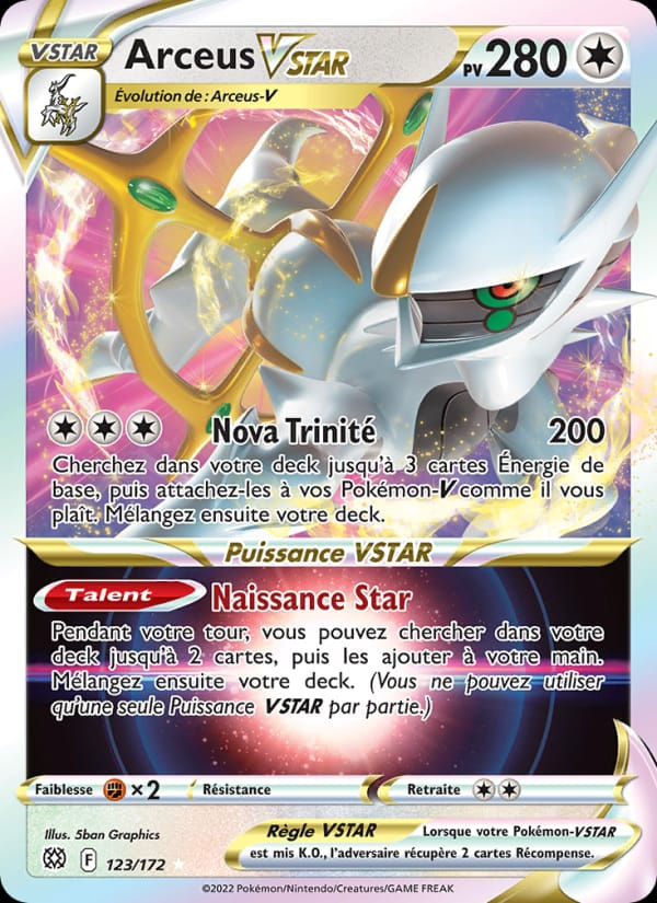 Arceus VSTAR 123/172 Stars Étincelantes (FR)