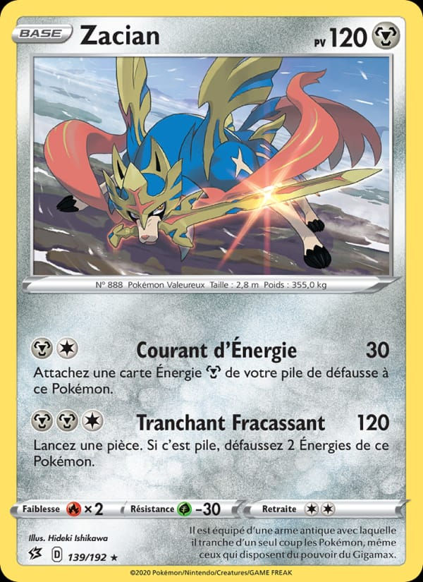 Zacian 139/192 Clash des Rebelles (FR)
