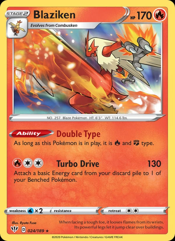 Blaziken 024/189 Darkness Ablaze (EN)
