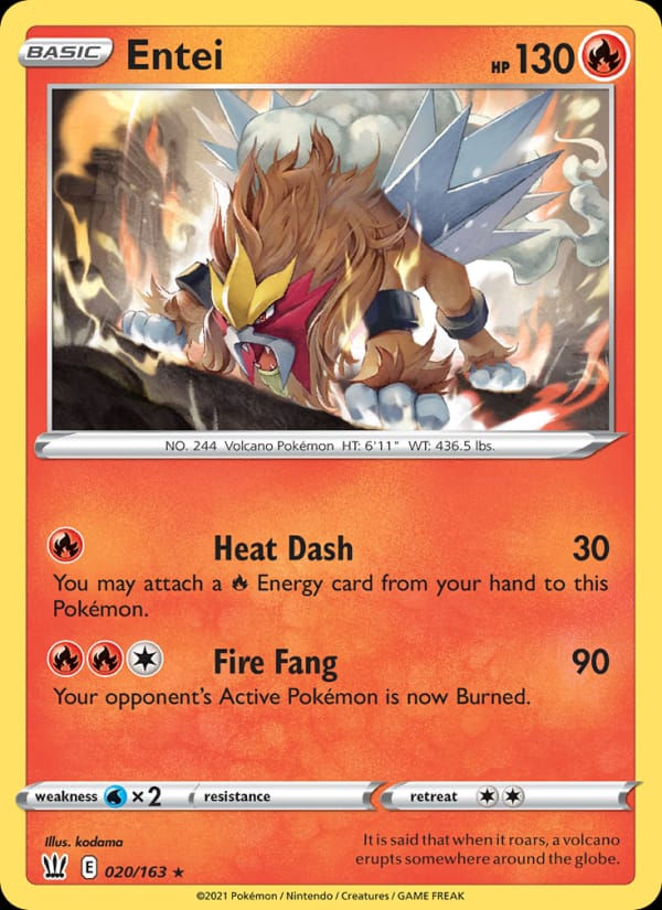 Entei 020/163 Battle Styles (EN)