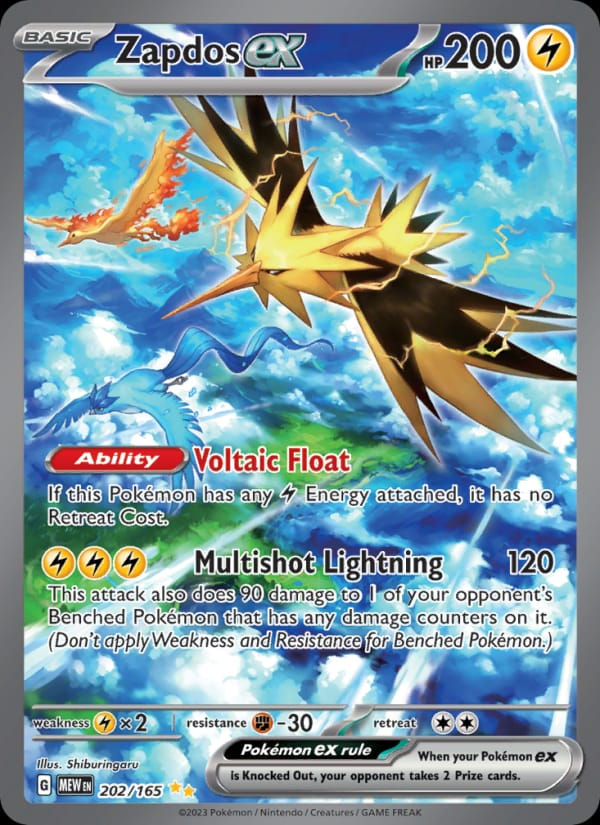 Zapdos ex 202/165 151 (EN)