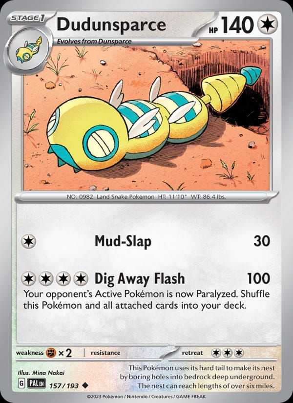 Dudunsparce 157/193 Paldea Evolved (EN)