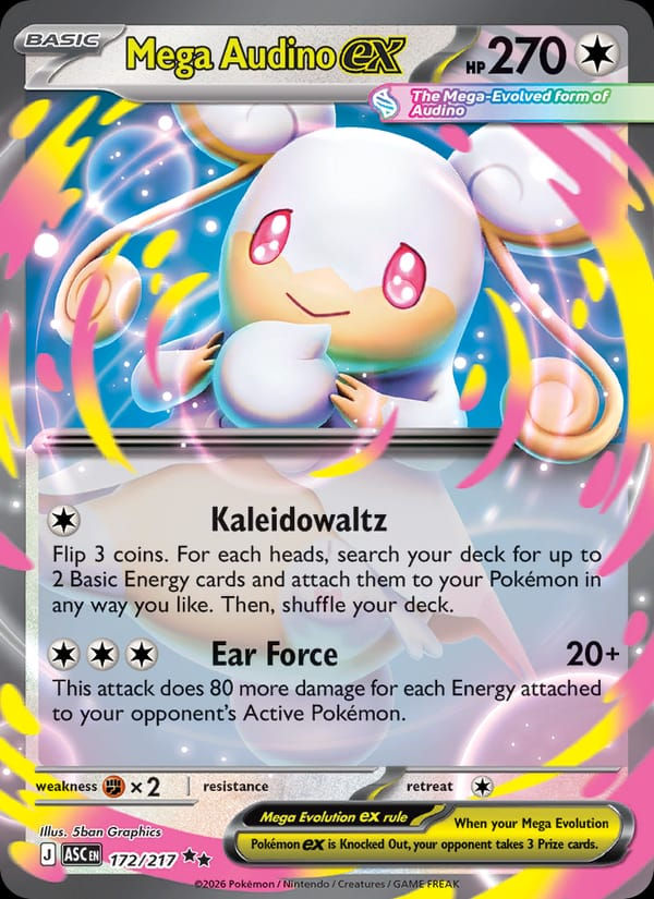 Mega Audino ex 172/217 Ascended Heroes (EN)