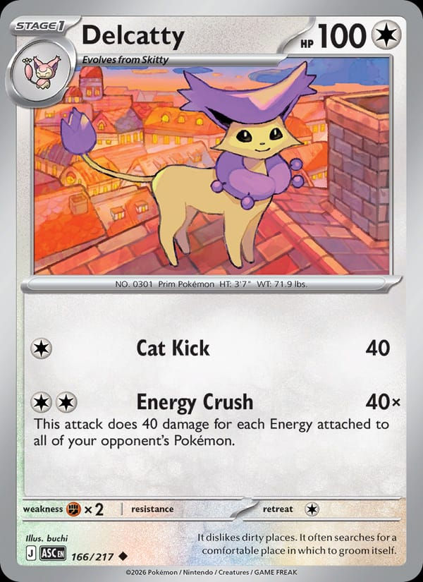 Delcatty 166/217 Ascended Heroes (EN)