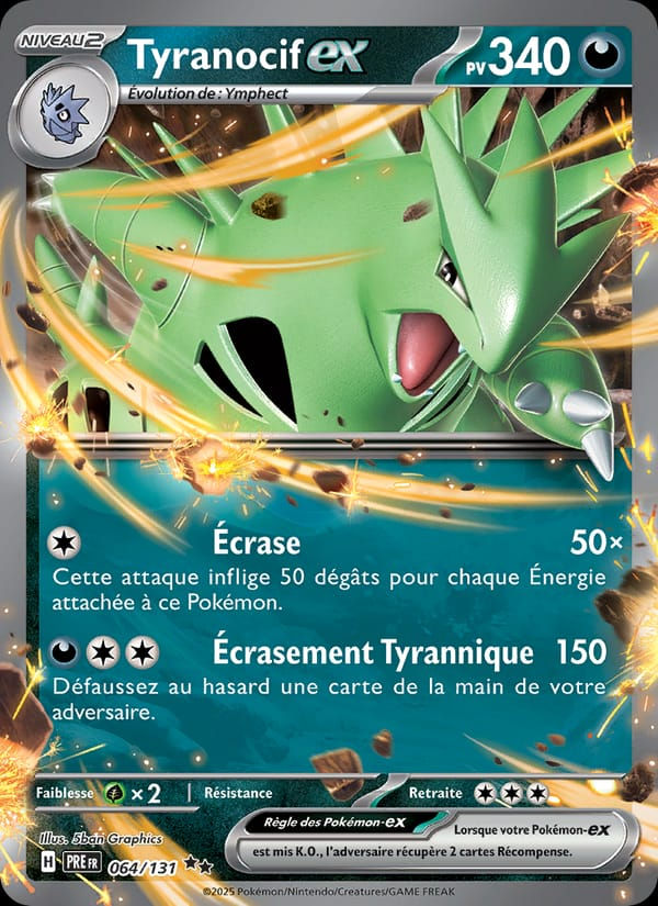 Tyranocif-ex 064/131 Évolutions Prismatiques (FR)