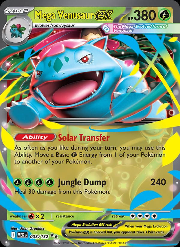 Mega Venusaur ex 003/132 Mega Evolution (EN)