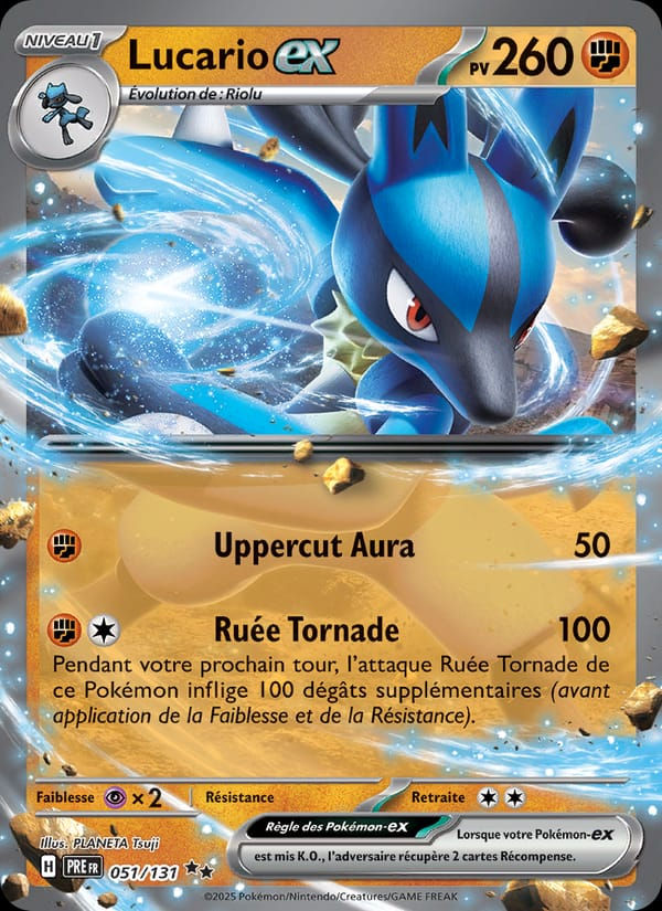Lucario-ex 051/131 Évolutions Prismatiques (FR)