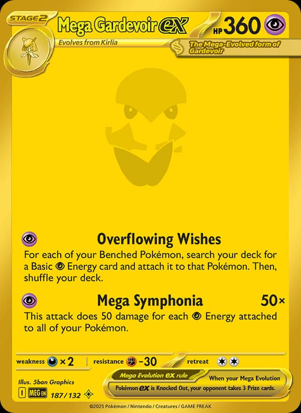 Mega Gardevoir ex 187/132 Mega Evolution (EN)