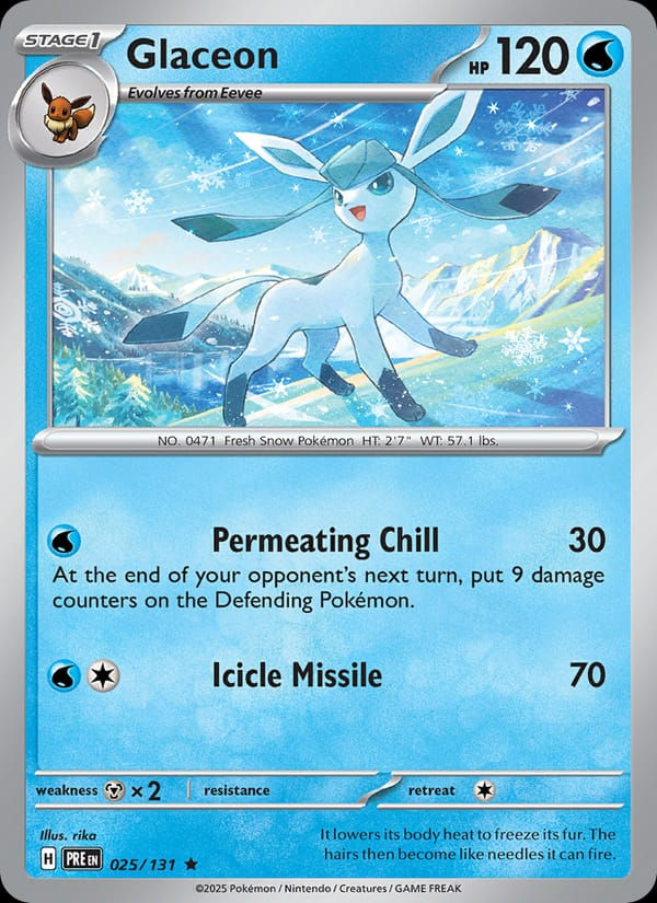 Glaceon 025/131 Prismatic Evolutions (EN)