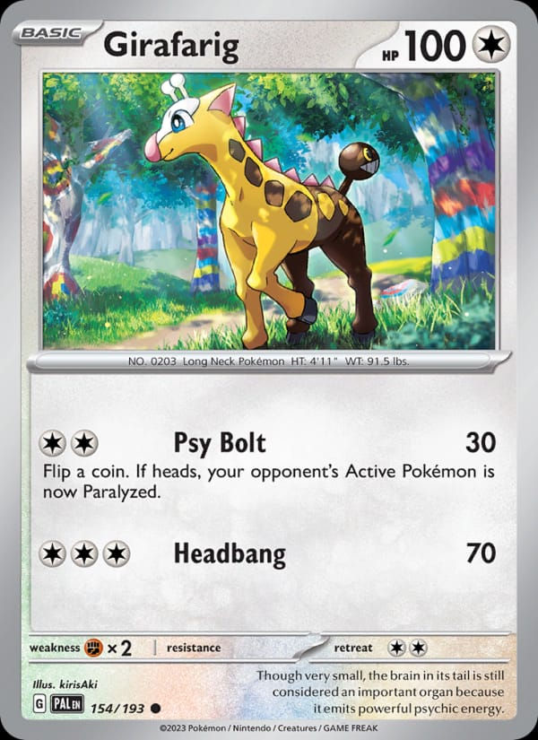 Girafarig 154/193 Paldea Evolved (EN)