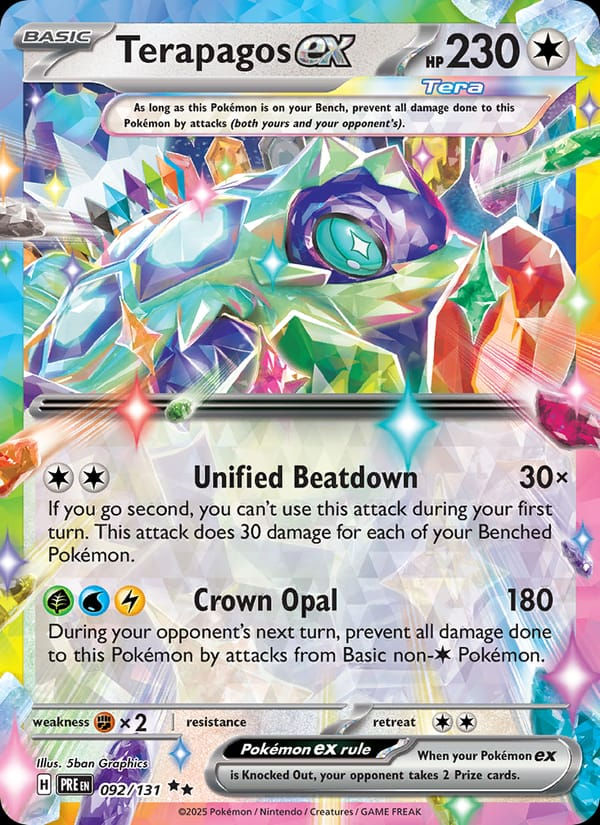 Terapagos ex 092/131 Prismatic Evolutions (EN)