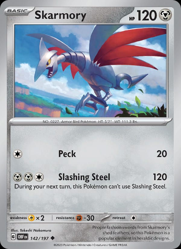 Skarmory 142/197 Obsidian Flames (EN)