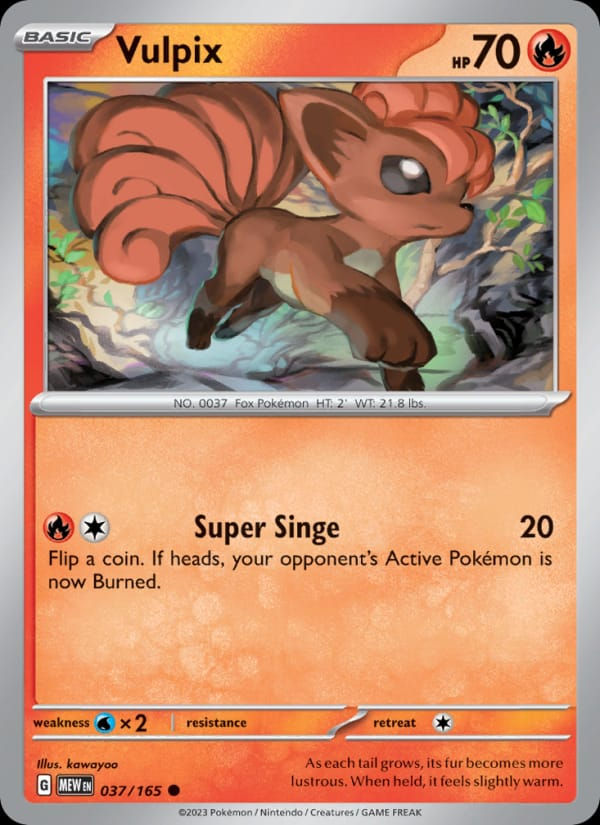 Vulpix 037/165 151 (EN)