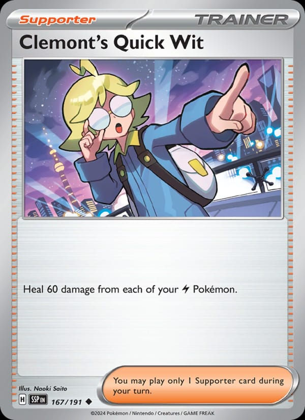 Clemont's Quick Wit 167/191 Surging Sparks (EN)