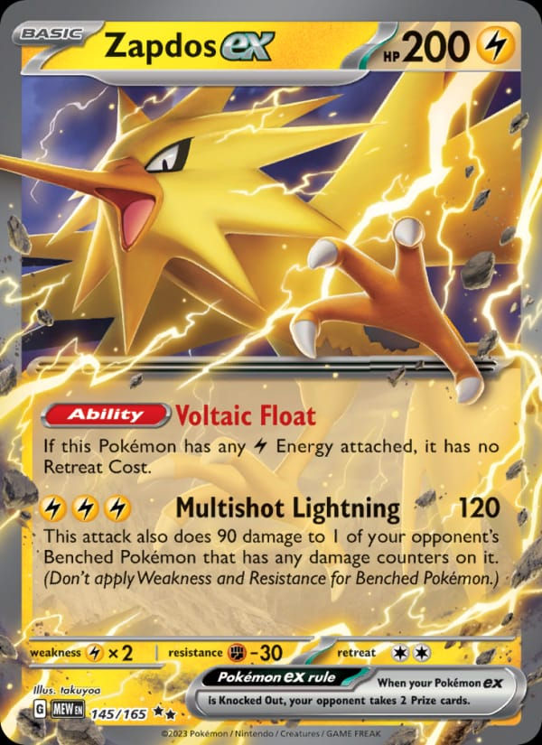 Zapdos ex 145/165 151 (EN)